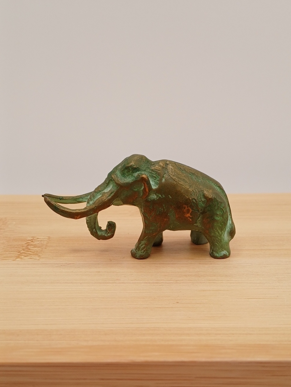 Vintage SRG Solid Bronze Finish Mammoth 1940's Prehistoric Mastodon